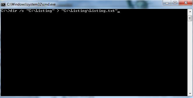 copy all text windows command